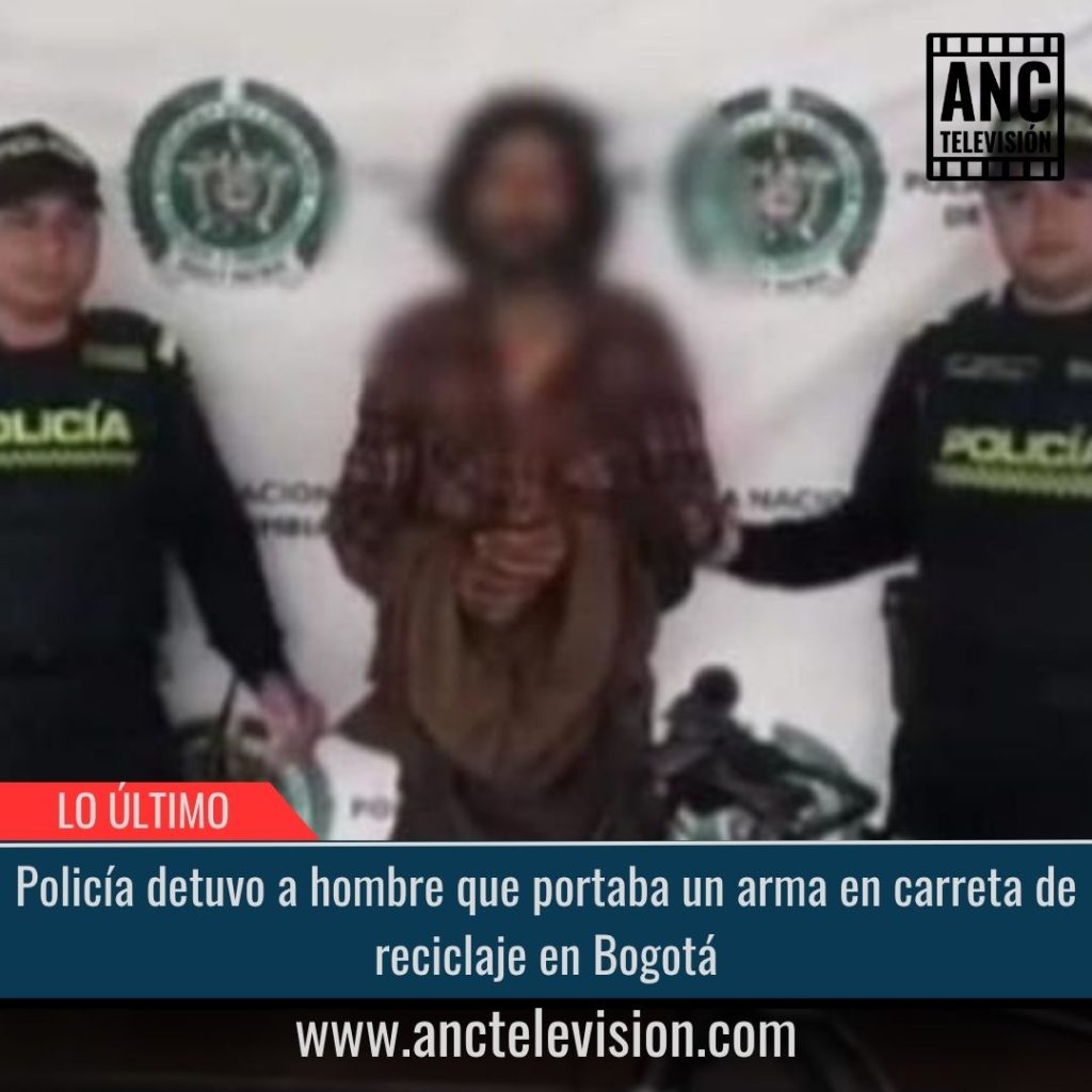 Portaba un arma en carreta de reciclaje.