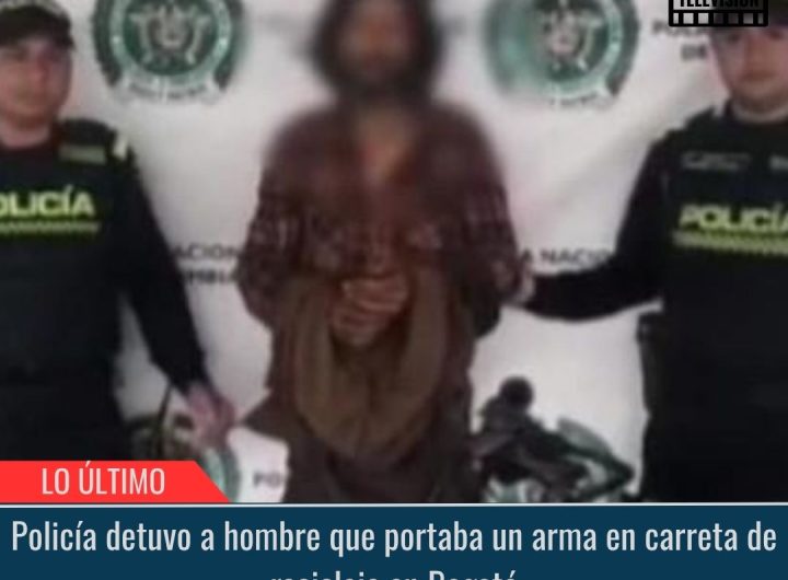 Portaba un arma en carreta de reciclaje.