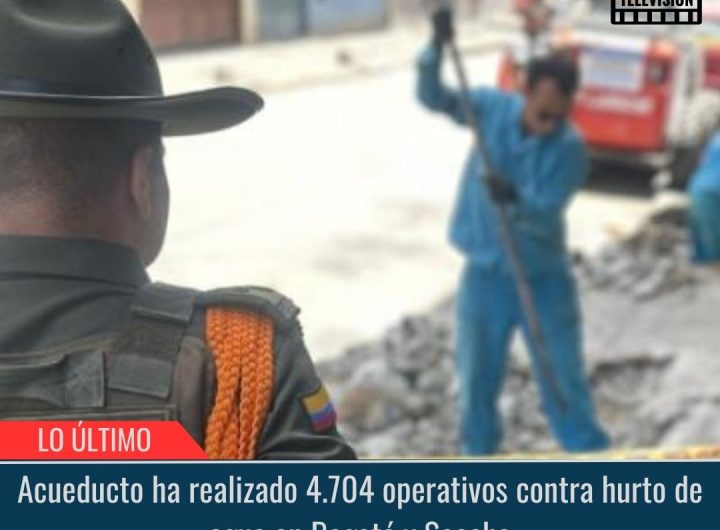 Operativos contra hurto de agua en Bogotá y Soacha.