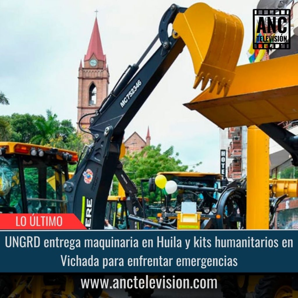 UNGRD entrega maquinaria.