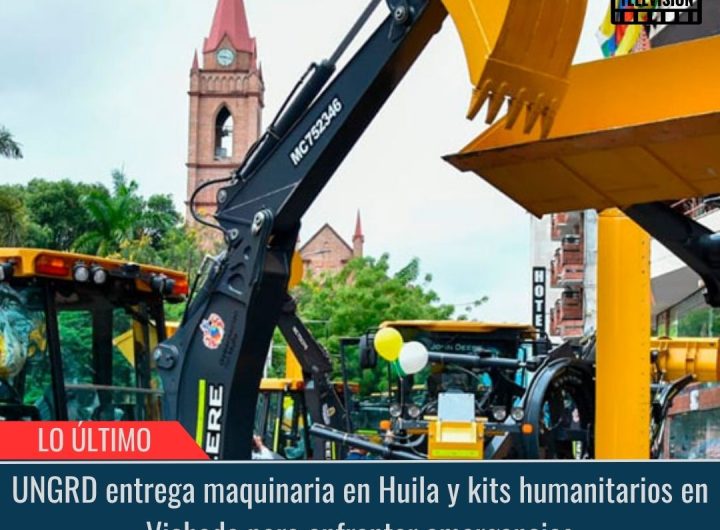 UNGRD entrega maquinaria.