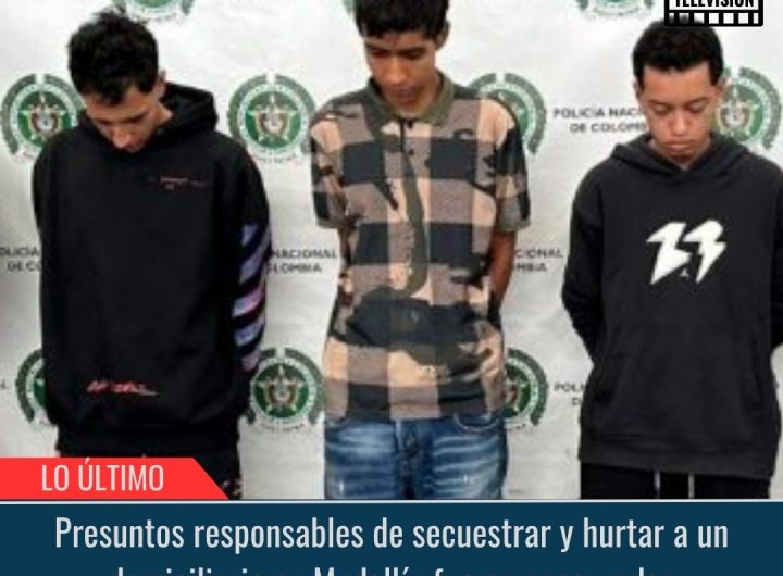 Responsables de secuestrar y hurtar a un domiciliario.