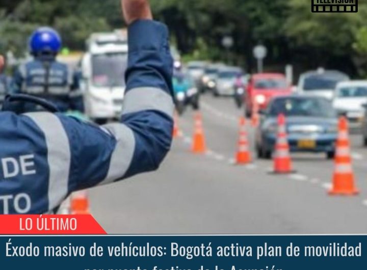 Éxodo masivo de vehículos.