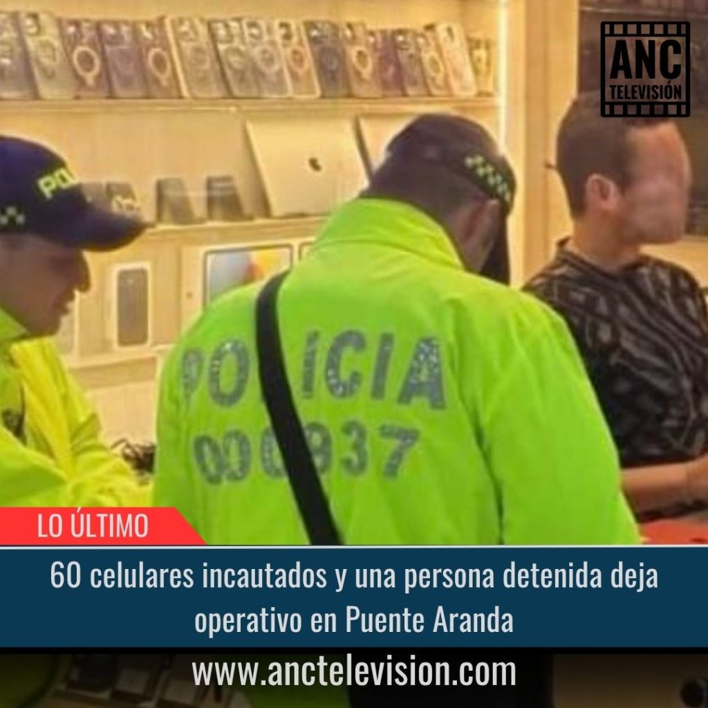 60 celulares incautados.