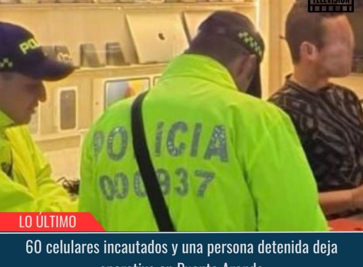 60 celulares incautados.
