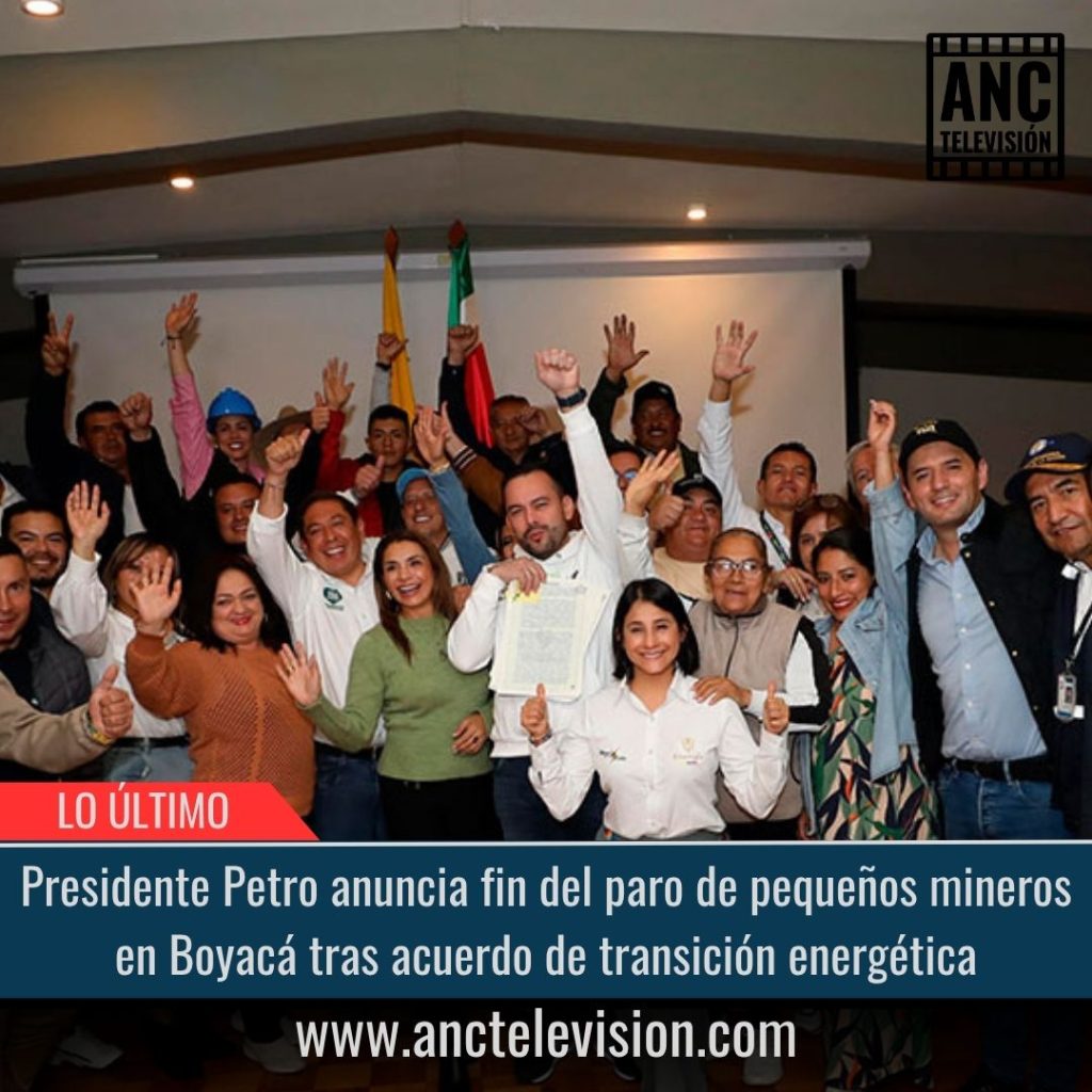 Fin del paro de pequeños mineros en Boyacá.