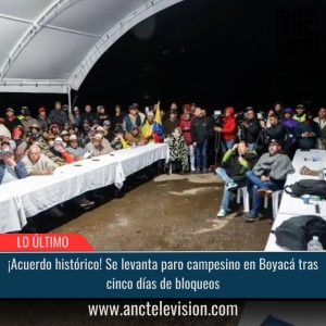 Se levanta paro campesino.