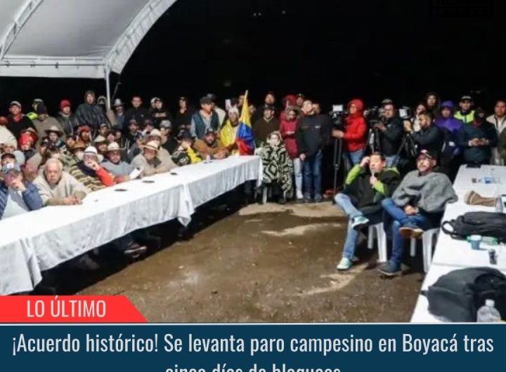 Se levanta paro campesino.