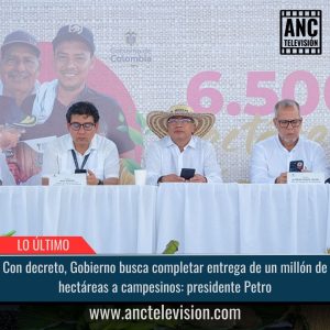 Entrega de un millón de hectáreas a campesinos.