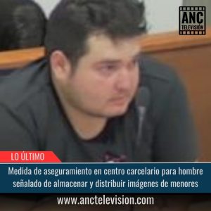 Hombre señalado de almacenar y distribuir imágenes de menores.