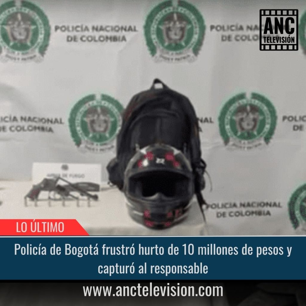 Policía de Bogotá frustró hurto.
