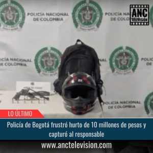 Policía de Bogotá frustró hurto.