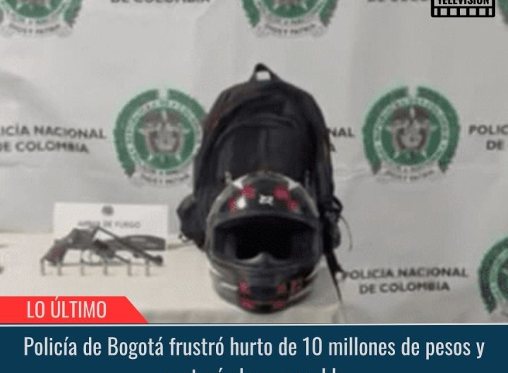 Policía de Bogotá frustró hurto.