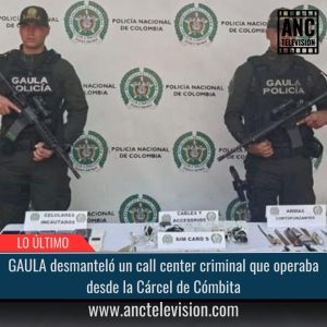 GAULA desmanteló un call center.