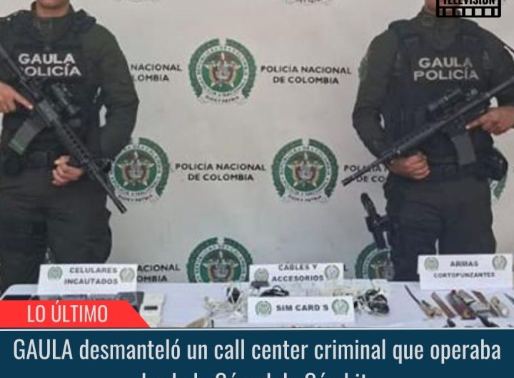 GAULA desmanteló un call center.