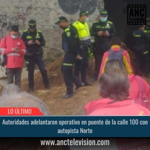Operativo en puente de la calle 100.