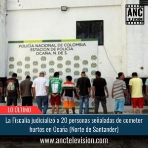 La Fiscalía judicializó a 20 personas.