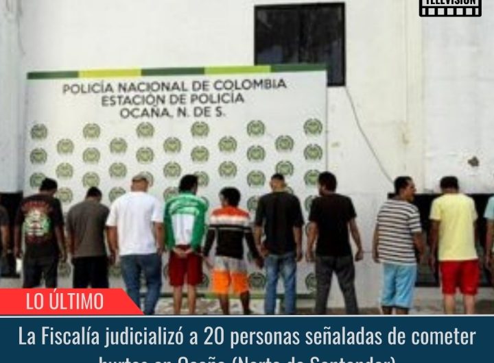La Fiscalía judicializó a 20 personas.