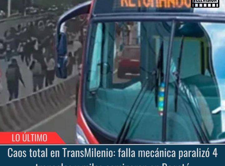 Caos total en TransMilenio.