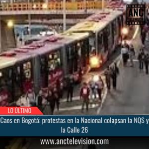 Caos en Bogotá.