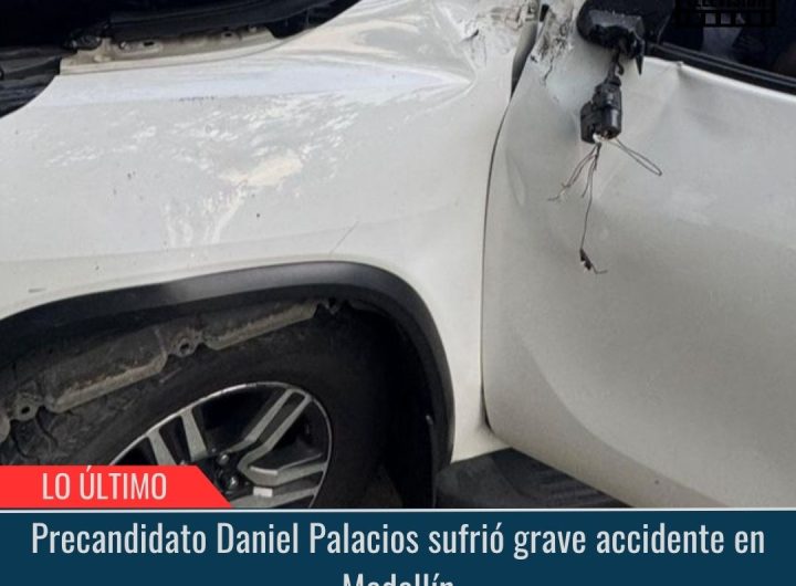 Precandidato Daniel Palacios sufrió grave accidente.