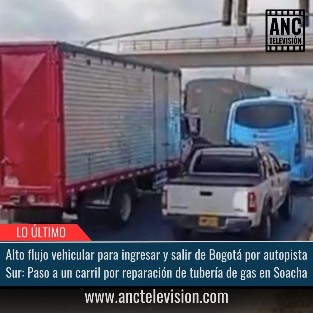 Alto flujo vehicular para ingresar y salir de Bogotá.