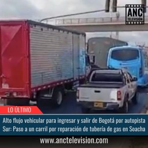 Alto flujo vehicular para ingresar y salir de Bogotá.