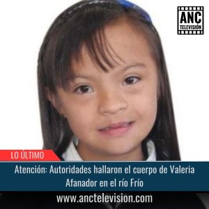 Autoridades hallaron el cuerpo de Valeria Afanador.