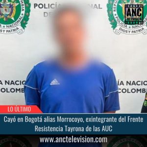 Cayó en Bogotá alias Morrocoyo.
