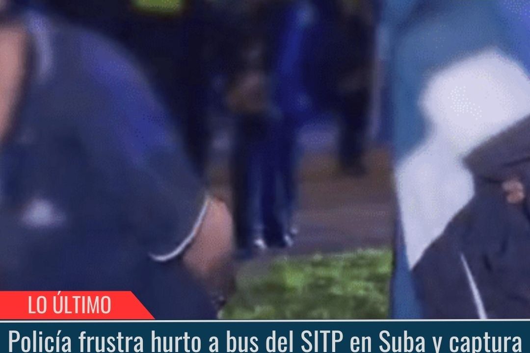 Policía frustra hurto a bus del SITP.