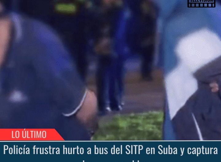 Policía frustra hurto a bus del SITP.