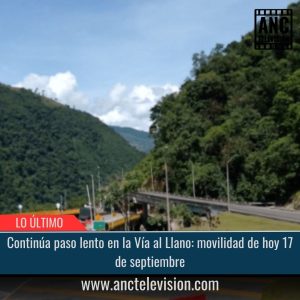 Continúa paso lento en la Vía al Llano.