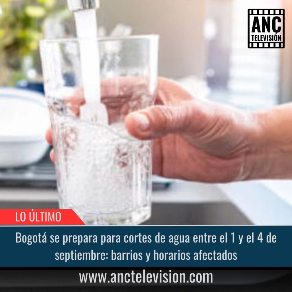 Bogotá se prepara para cortes de agua.