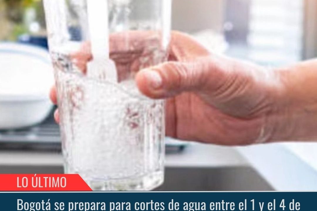 Bogotá se prepara para cortes de agua.