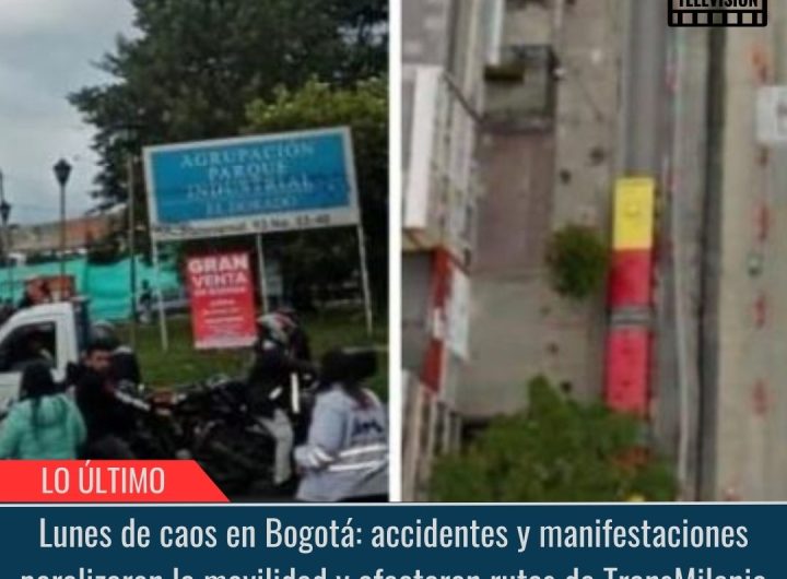 Lunes de caos en Bogotá.