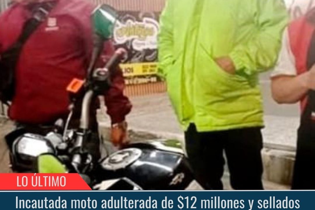 Incautada moto adulterada.