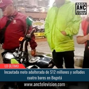 Incautada moto adulterada.