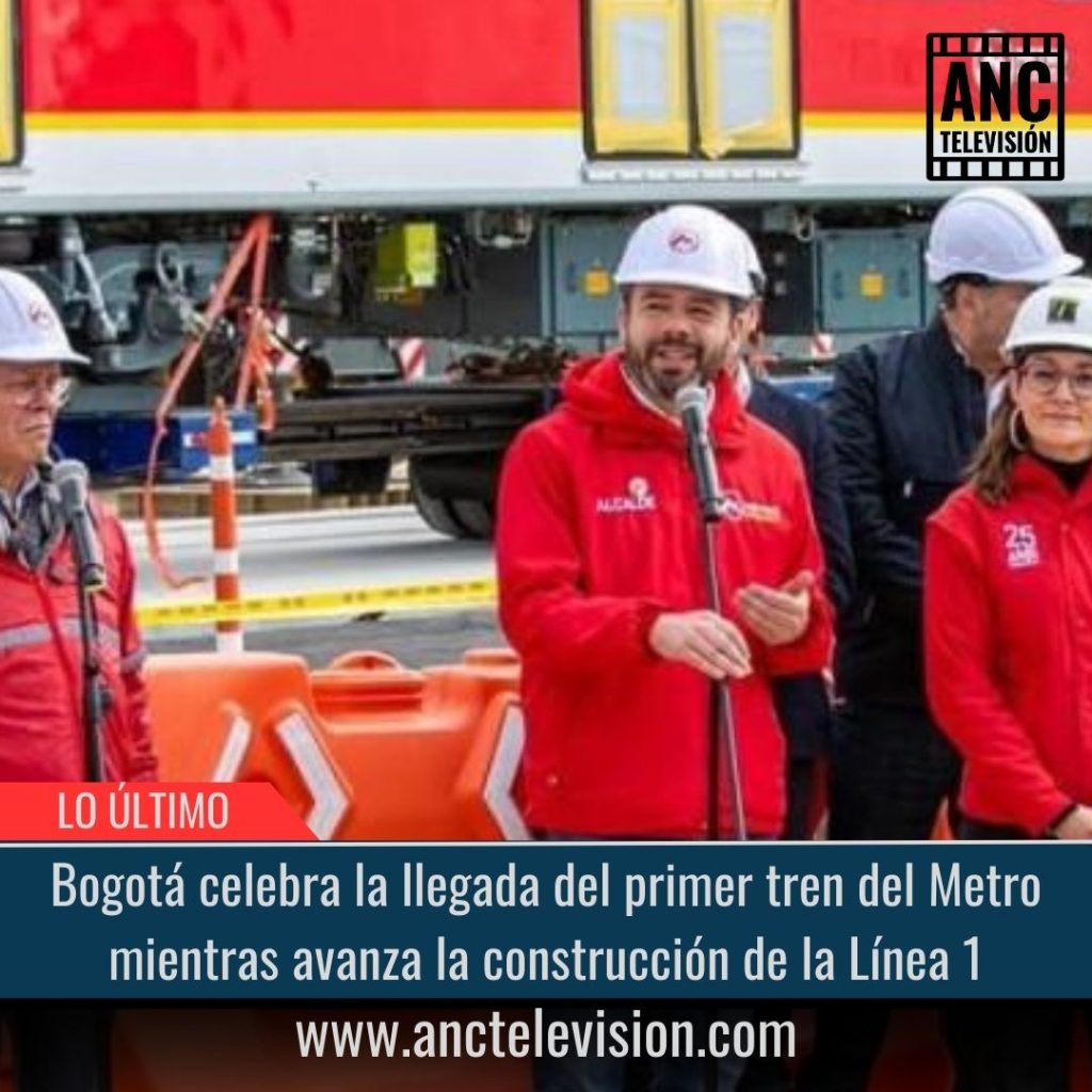 Bogotá celebra la llegada del primer tren del Metro.