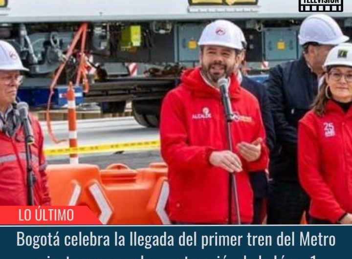 Bogotá celebra la llegada del primer tren del Metro.