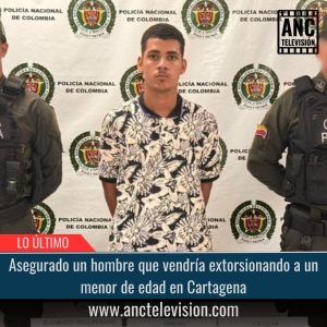Hombre que vendría extorsionando a un menor de edad.
