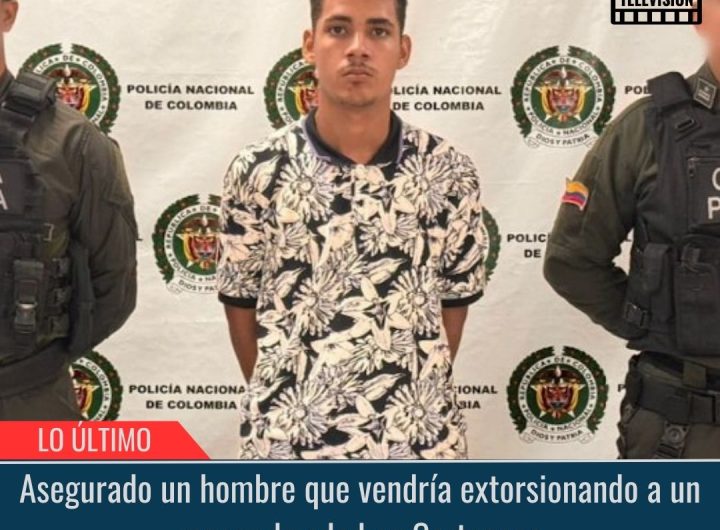 Hombre que vendría extorsionando a un menor de edad.