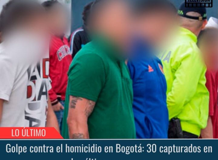 Golpe contra el homicidio en Bogotá.