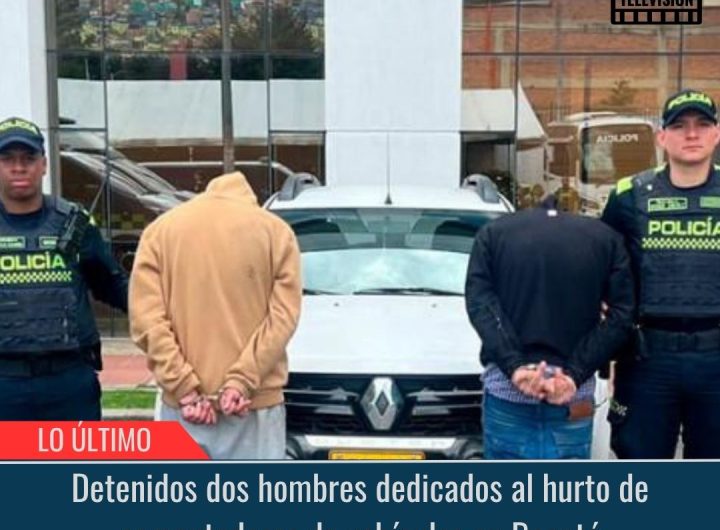 Dedicados al hurto de computadoras de vehículos en Bogotá.