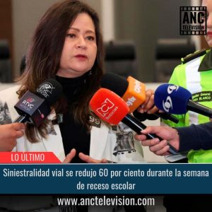 Siniestralidad vial se redujo 60 por ciento.