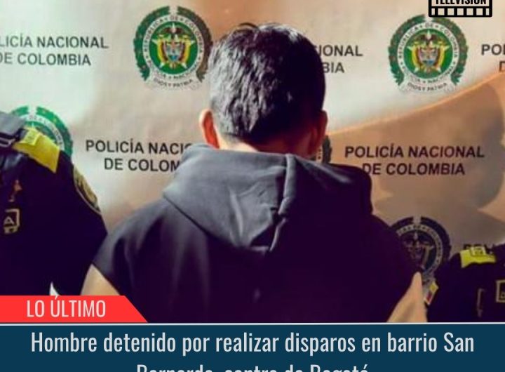 Hombre detenido por realizar disparos.