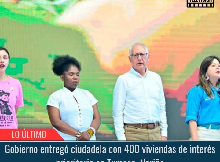 Gobierno entregó ciudadela con 400 viviendas.
