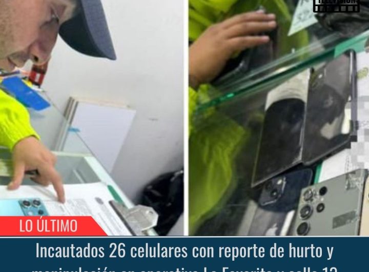 Incautados 26 celulares.