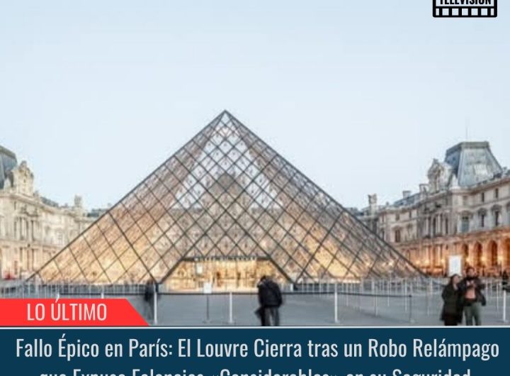 El Louvre Cierra tras un Robo Relámpago.