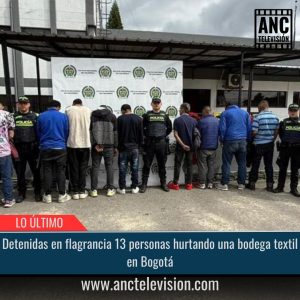 Detenidas en flagrancia 13 personas.