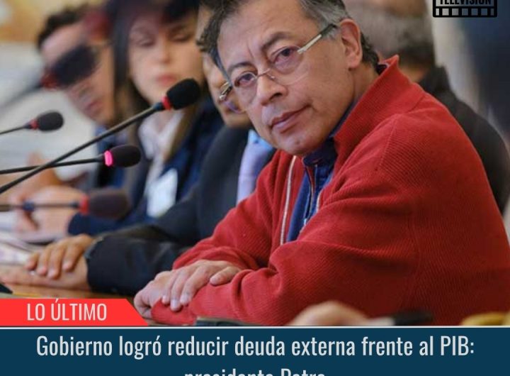 Deuda externa frente al PIB.